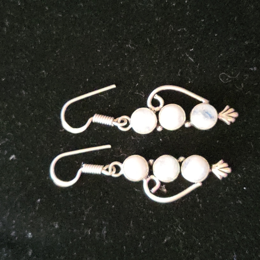 Moonstone earrings